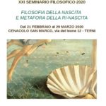 XX Seminario filosofico - Filosofia della nascita e metafora della ri-nascita