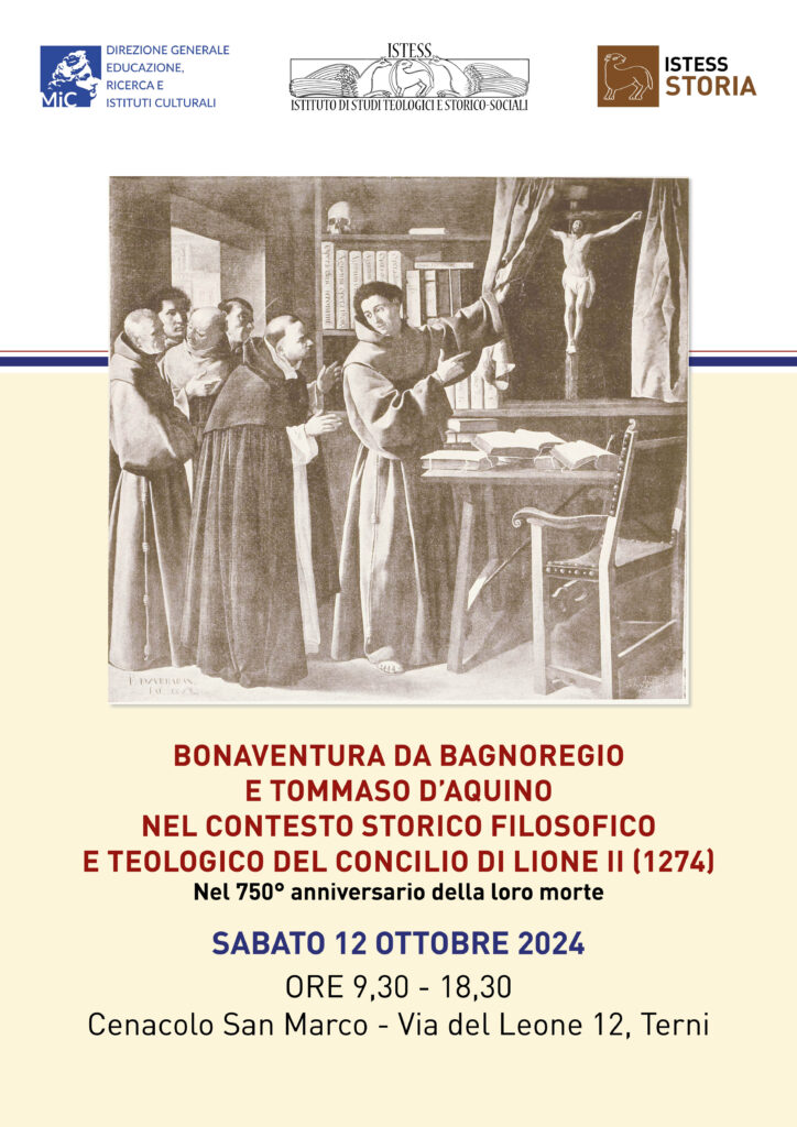 Bonvantura da Bagnoregio e Tommaso d'Aquino nel contesto storico-filosofico e teologico del Concilio di Lione (1274)